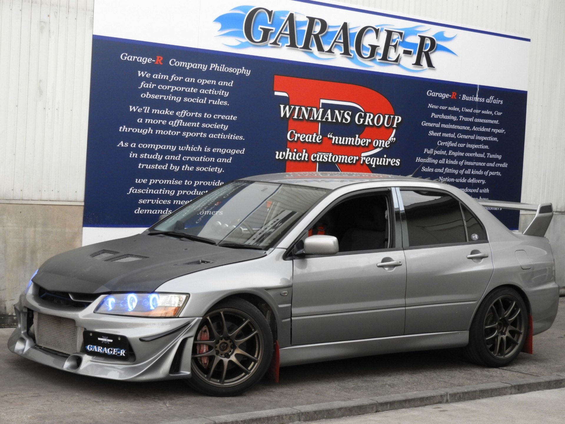 Lancer Evolution Ix Mr Gsr Mt Varis Bonnet Oneowner Km